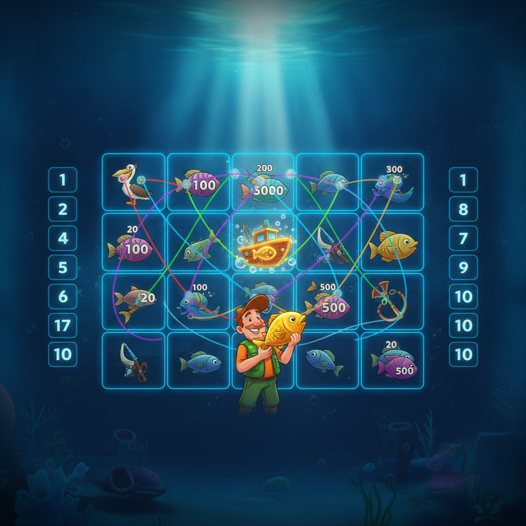 Fishin' Frenzy Prize Lines