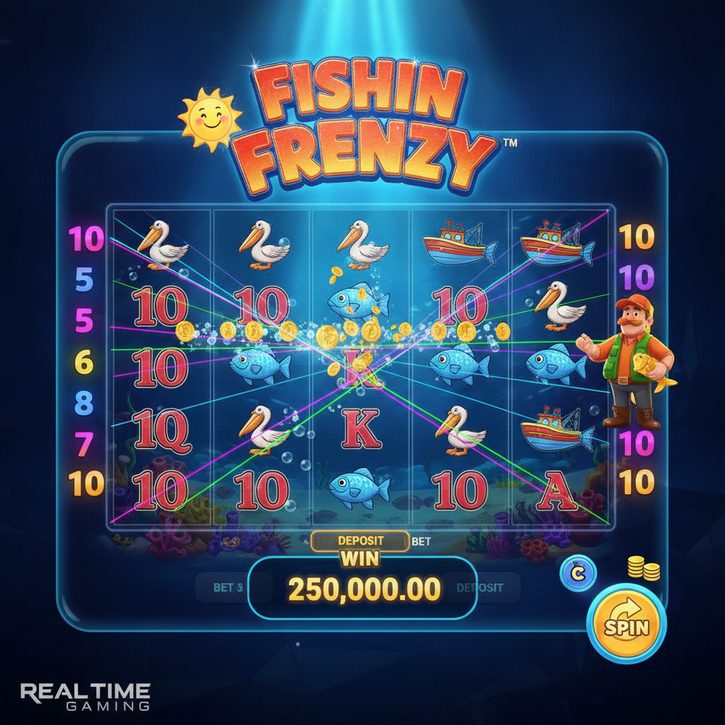 Fishin' Frenzy Win Stepper Rapid Fire